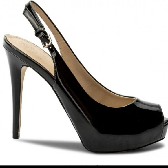Guess Shoe Size 7.5 Sling Back Stiletto Open Toe - Picture 12 of 16